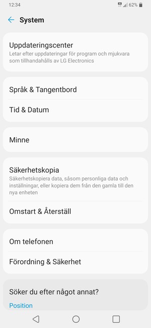 Välj Uppdateringscenter