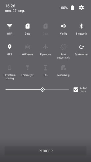 Slå av Wi-Fi og Bluetooth