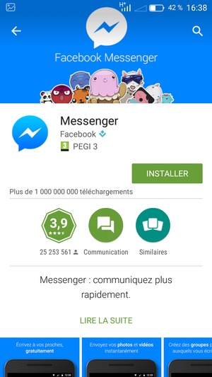 Sélectionnez INSTALLER