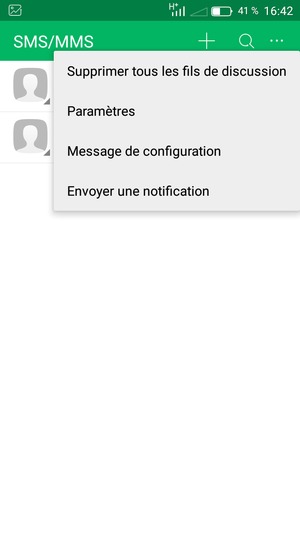 Sélectionnez Paramètres