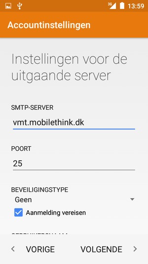 Haal het vinkje uit het Aanmelding vereisen selectievakje en selecteer VOLGENDE