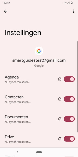 Uw gegevens worden gesynchroniseerd