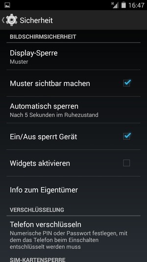 Ihr Handy ist jetzt mit einer Bildschirmsperre gesichert