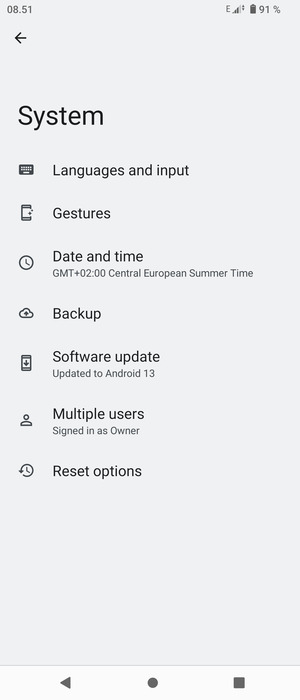 Select Backup