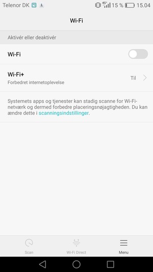 Aktiver Wi-Fi