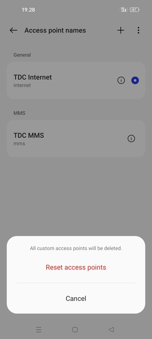 Select Reset access points