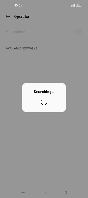 Wait for the search to finish