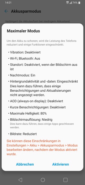 Wählen Sie Aktivieren