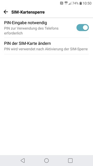 Wählen Sie PIN der SIM-Karte ändern