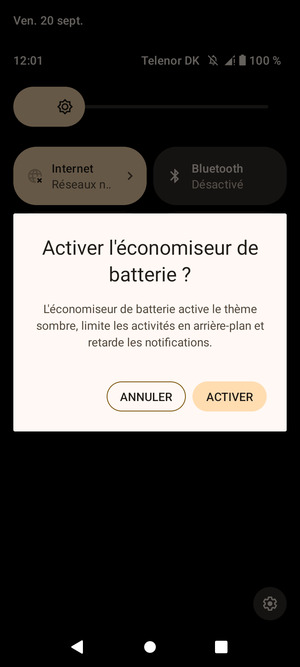 Sélectionnez ACTIVER