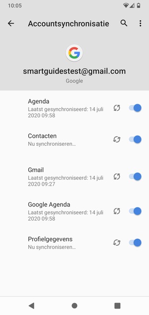 Uw contactpersonen van Google worden nu gesynchroniseerd met uw telefoon