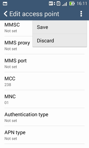 Select the Menu button and select Save