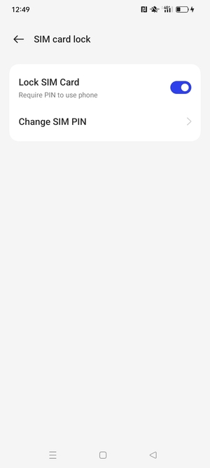 Select Change SIM PIN