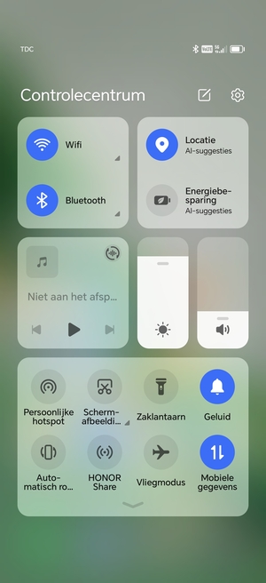 Schuif naar beneden in het bovenste menu opnieuw