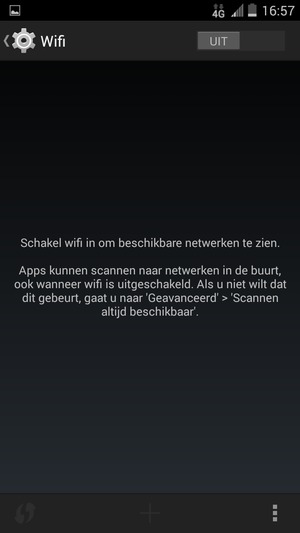 Schakel Wifi in