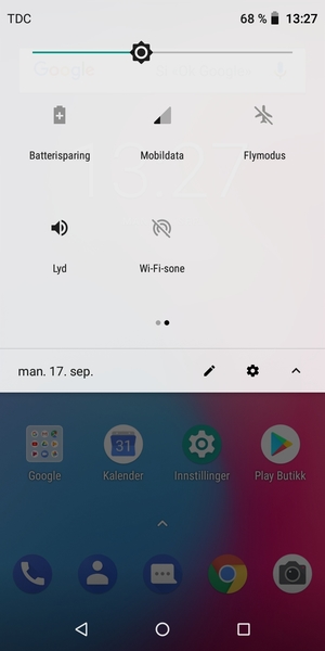 Slå på Batterisparing