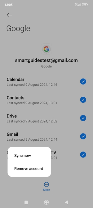 Select Sync now