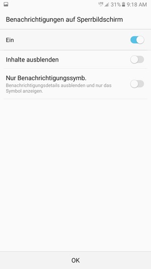 Wählen Sie die gewünschte Option und wählen Sie OK