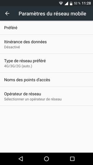 Sélectionnez Noms des points d'accès