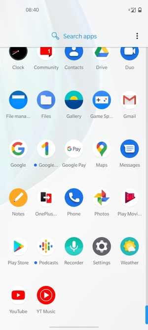 Scroll to and select Settings