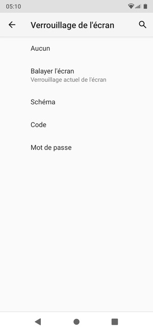 Sélectionnez Schéma