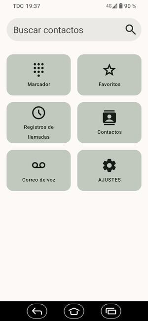 Seleccione Correo de voz