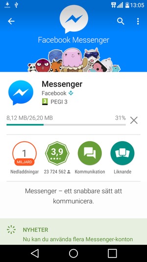 Vänta på att installationsprocessen avslutas