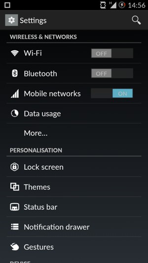 Select Wi-Fi
