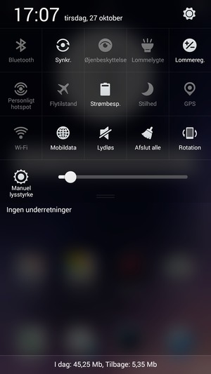 Vælg Indstillinger-knappen
