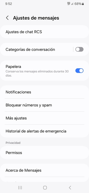 Seleccione Más ajustes