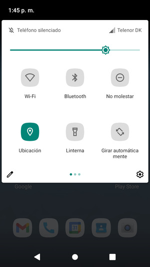Desactive Ubicación