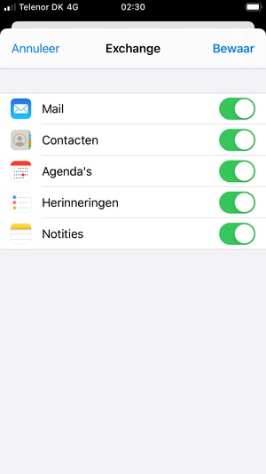 Selecteer Bewaar