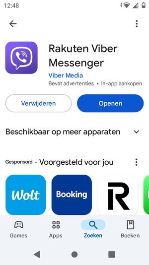 Selecteer Openen