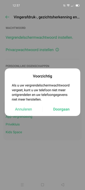 Selecteer Doorgaan
