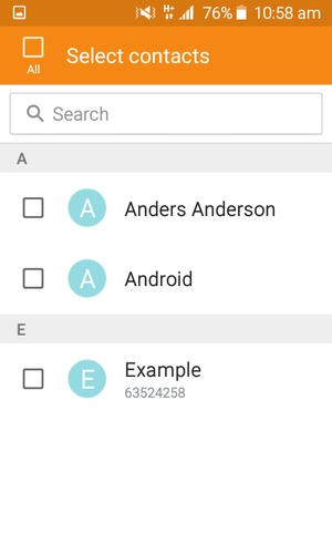 Check the All checkbox