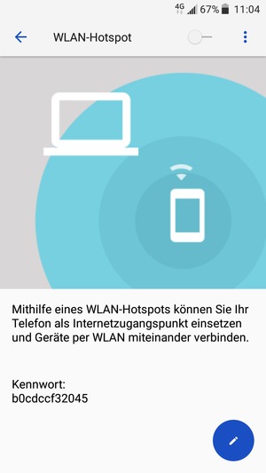 Wählen Sie WLAN-Hotspot einrichten