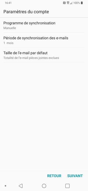 Sélectionnez SUIVANT