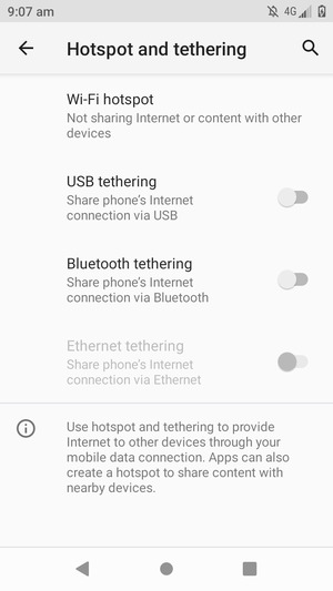 Select Wi-Fi hotspot