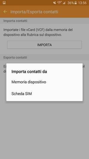 Seleziona Scheda SIM