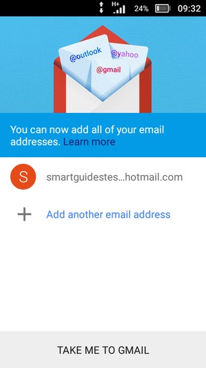 Select TAKE ME TO GMAIL
