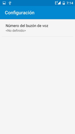 Seleccione Número del buzón de voz