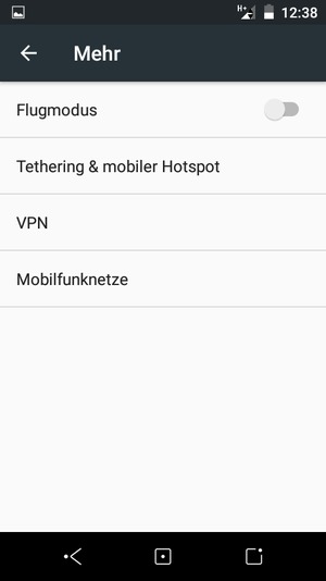 Wählen Sie Mobilfunknetze