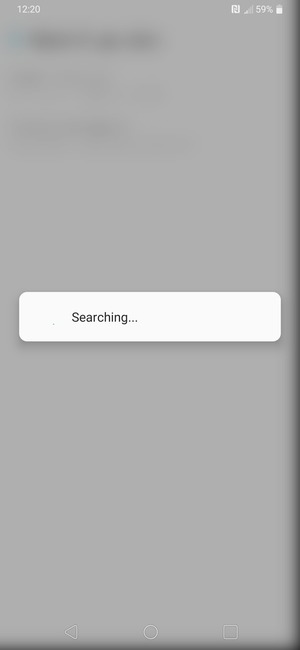 Wait for the search to finish