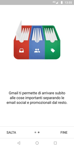 Seleziona FINE