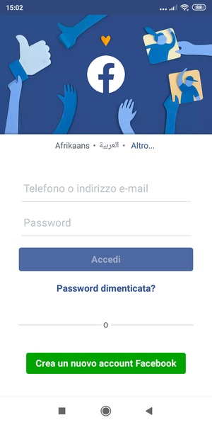 L'app è pronta per l'uso