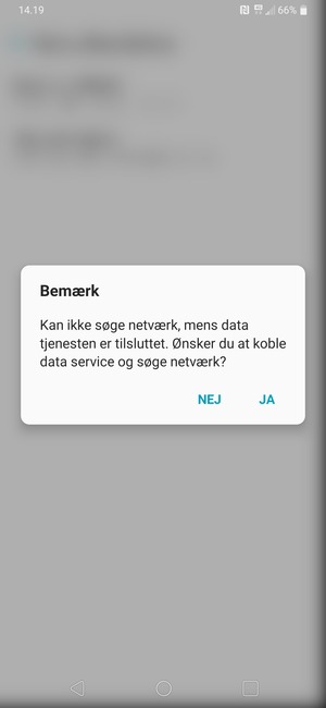 Vælg JA