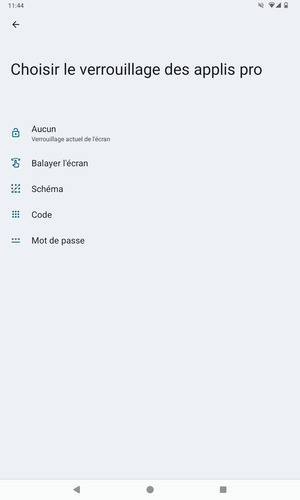 Sélectionnez Schéma