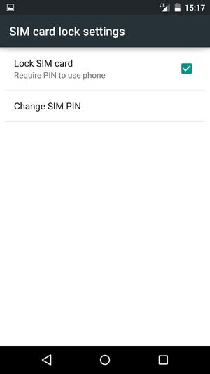 Select Change SIM PIN