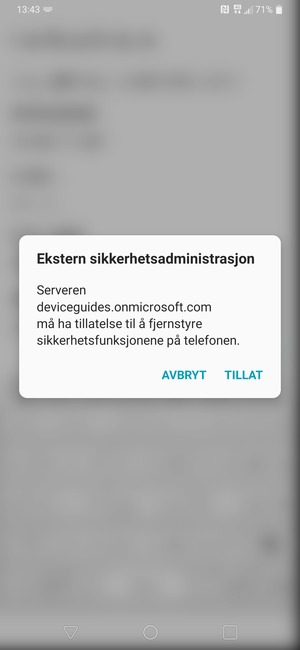 Velg TILLAT