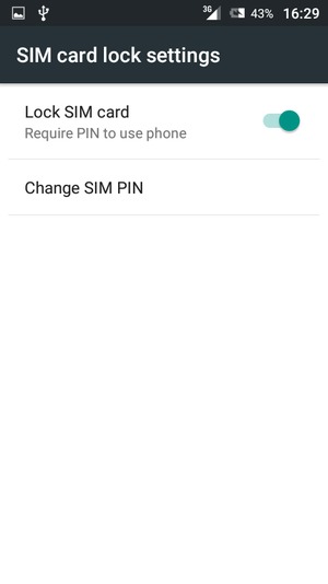 Select Change SIM PIN